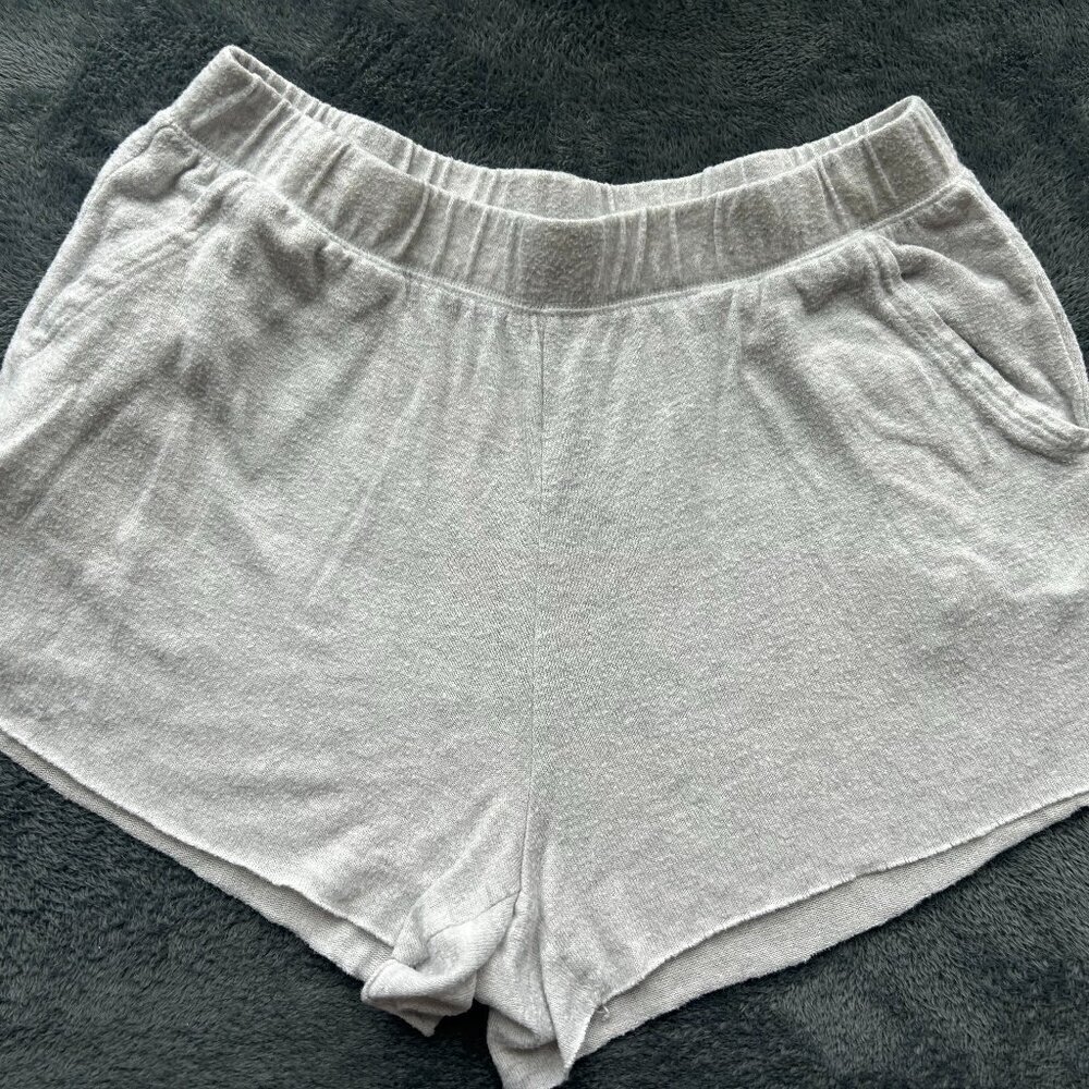 Aerie Gray Soft Pull on Shorts M GUC